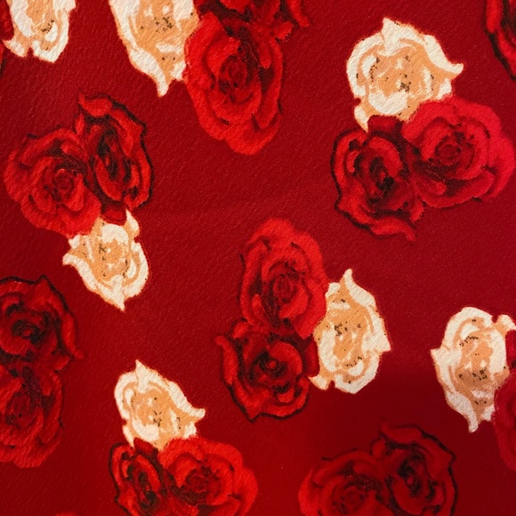 Karl Lagerfeld Paris slip dress, Sz 2, Red and pink - Picture 5 of 5